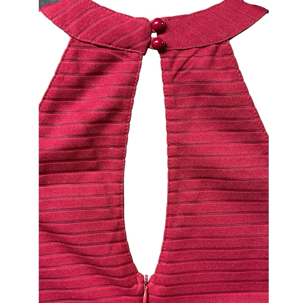 Altar'd State Red Mini‎ Dress Size Small Rhinestone Sleeveless Textured Party - Picture 6 of 12
